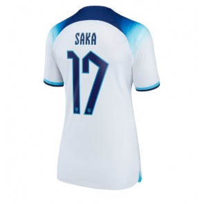England Bukayo Saka #17 Hjemmebanetrøje Dame VM 2022 Kort ærmer